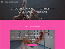 Tablet Screenshot of cheaterscabaret.com
